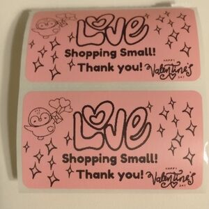💙100 Valentine Love- Shipping Labels Thermal Packaging Stickers 2.25"x1.25💙